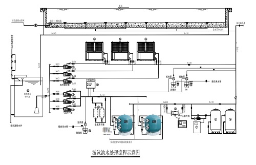 游泳池水处理流程图